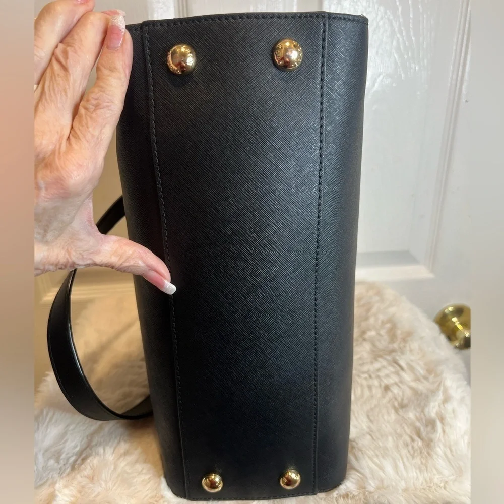 MICHAEL KORS HAMILTON LEATHER SATCHEL - Picture 6 of 15